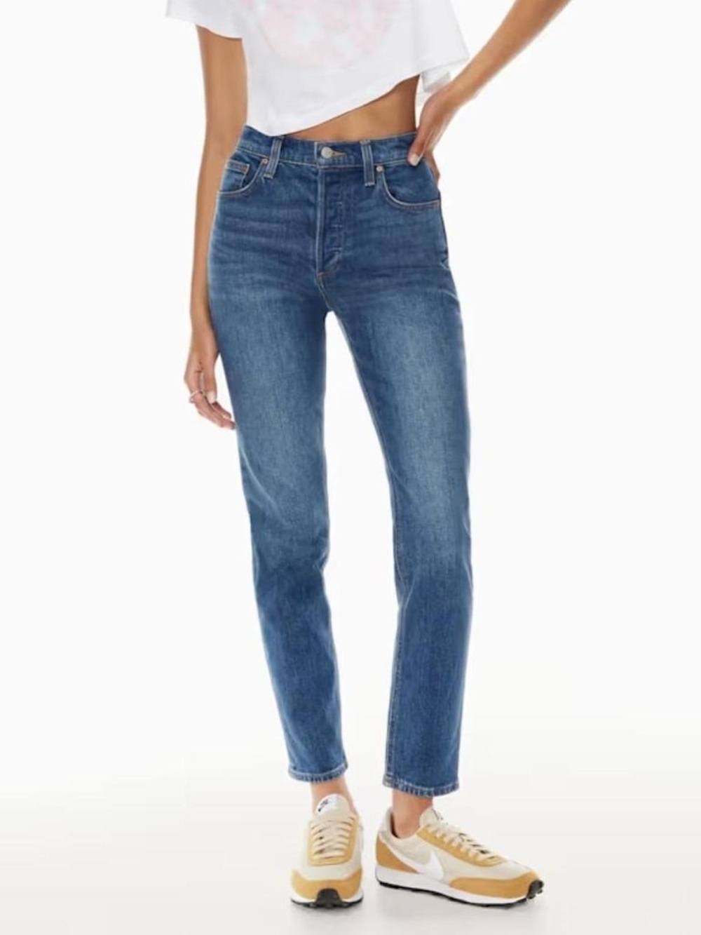 Aritizia Denim Forum Jeans The Yoko High Rise Slim 28L size 32